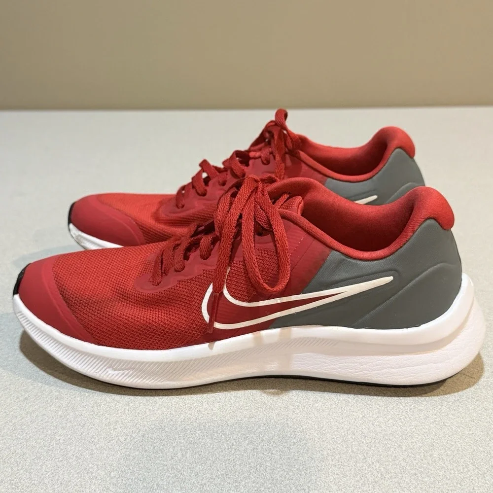 Nike Star Runner 3 (GS) Just Do It Youth Size‎ 4.5Y University Red DA2776-607